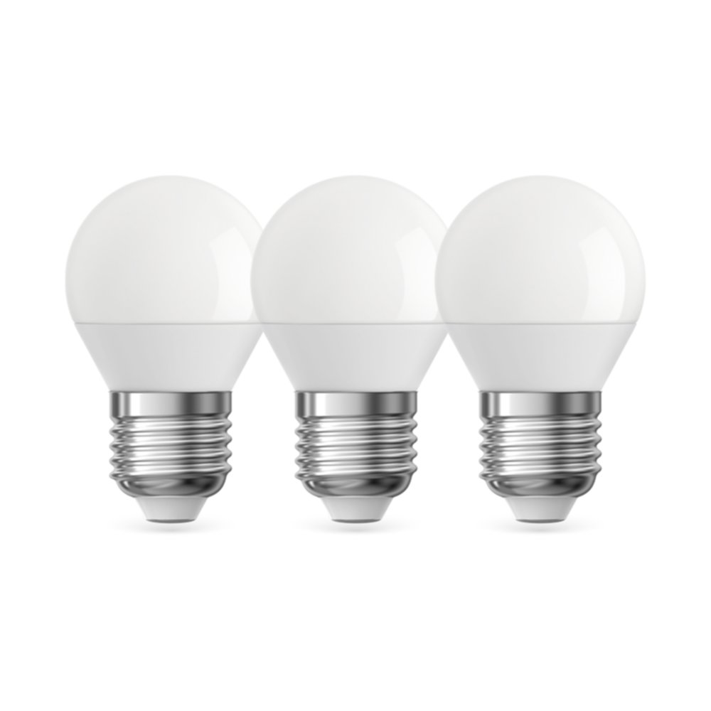2+1 ampoules SMD LED P45 Opaques E27 806Lm 60W 2700K Blanc chaud