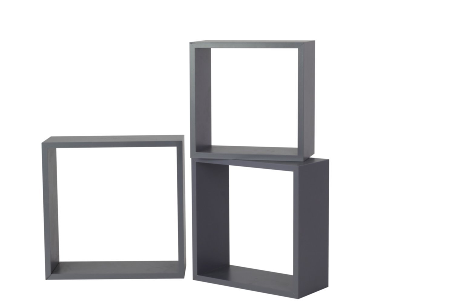 3 Cubes Coloris Gris 30x30x1,2cm