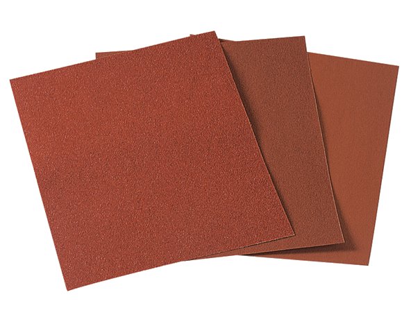 Feuille abrasive papier corindon WOLFCRAFT grain 400