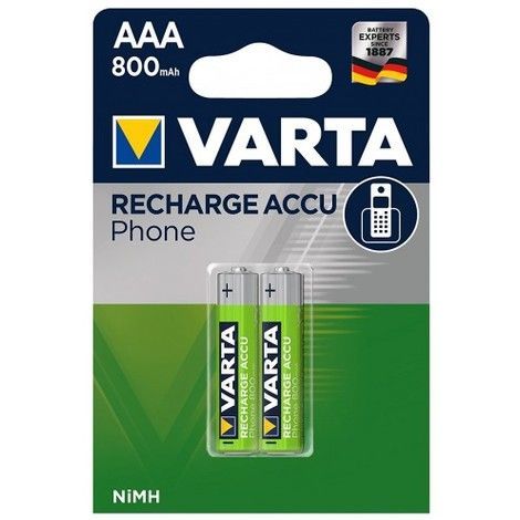 Batterie NiMH pour téléphone sans fil T-398 AAA Varta 