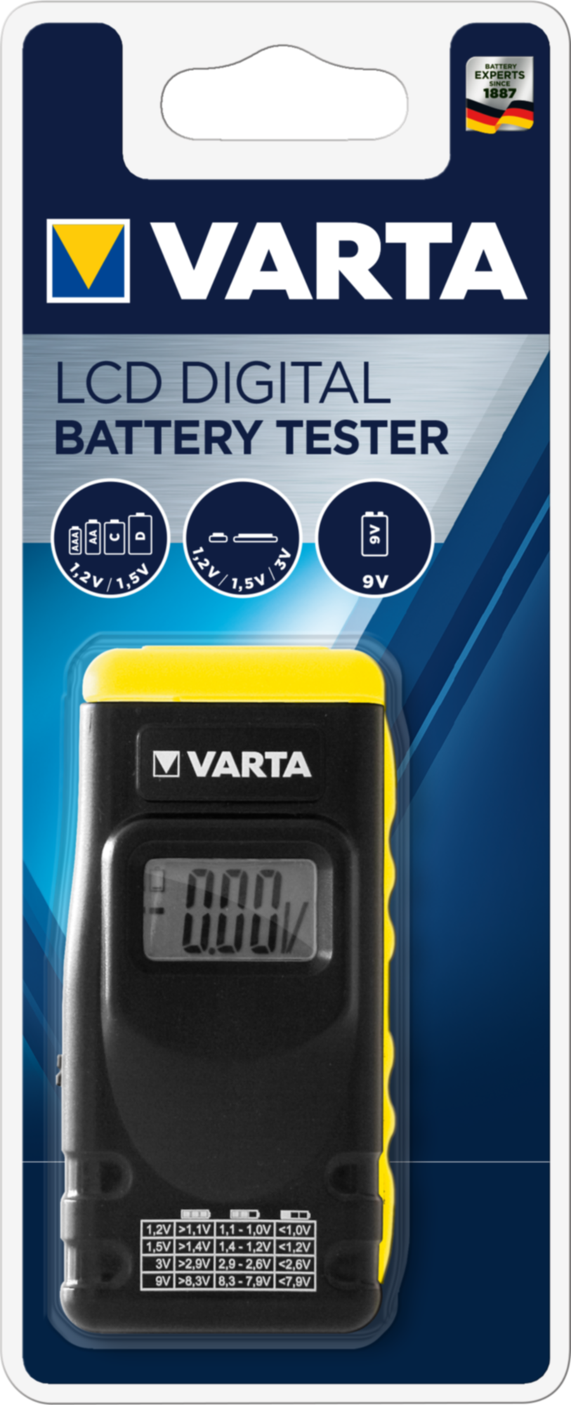 Testeur de batterie écran lcd VARTA
