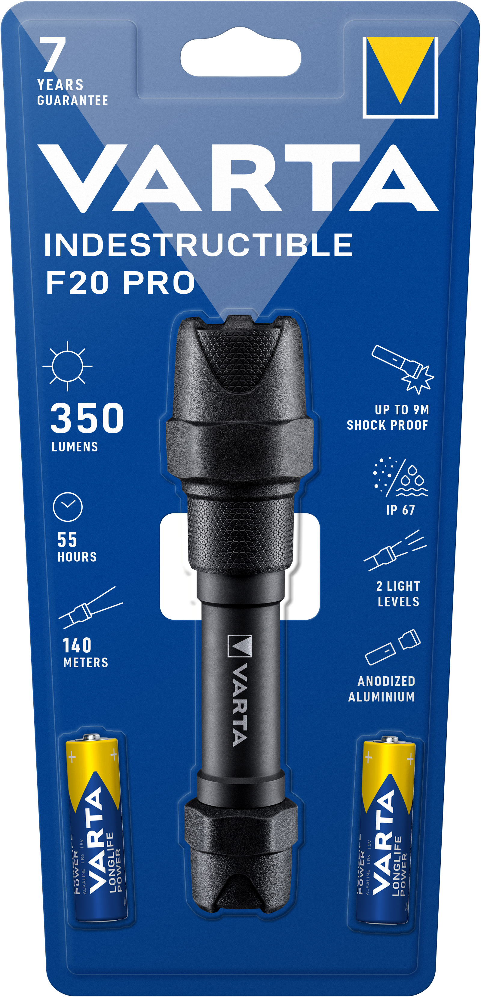 Lampe de poche Varta Indestructible F20 Pro LED  - VARTA
