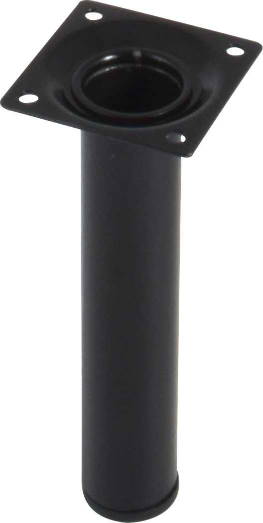 Pied cylindrique métal noir H.150 Ø30 mm - EVOLUDIS