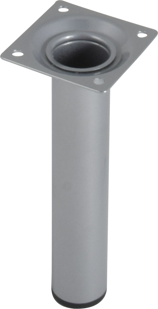 Pied cylindrique métal gris H.150 Ø30 mm - EVOLUDIS