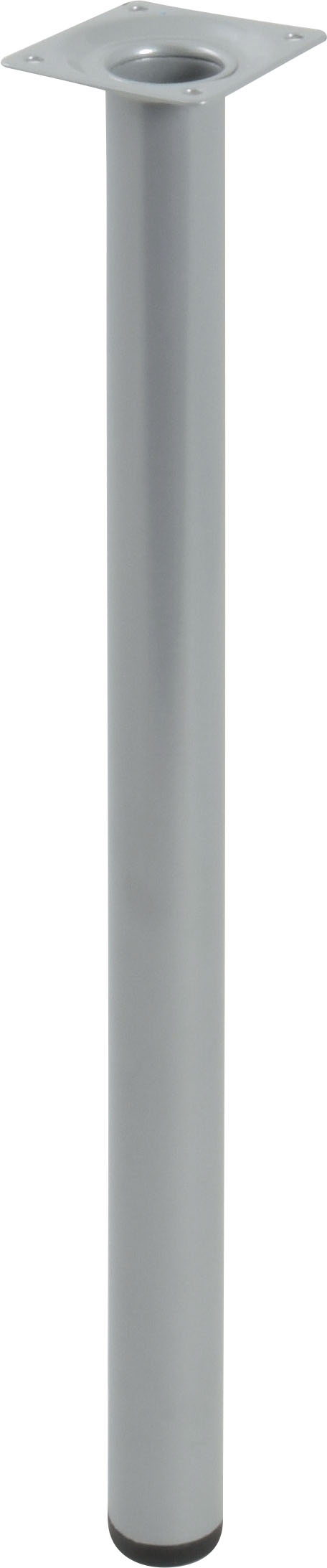 Pied cylindrique métal gris H.400 Ø30 mm - EVOLUDIS