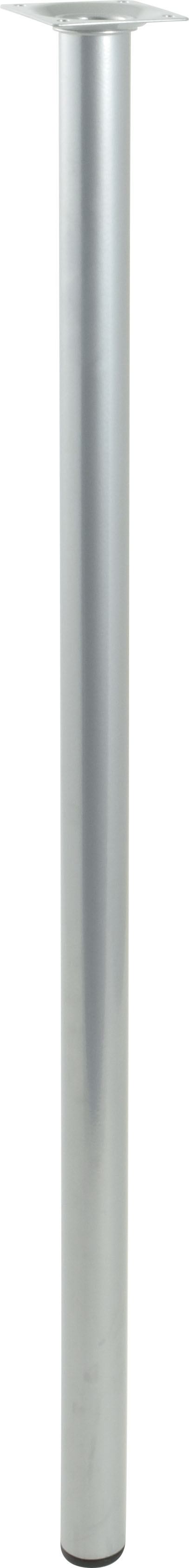 Pied cylindrique métal gris H.700 Ø30 mm - EVOLUDIS