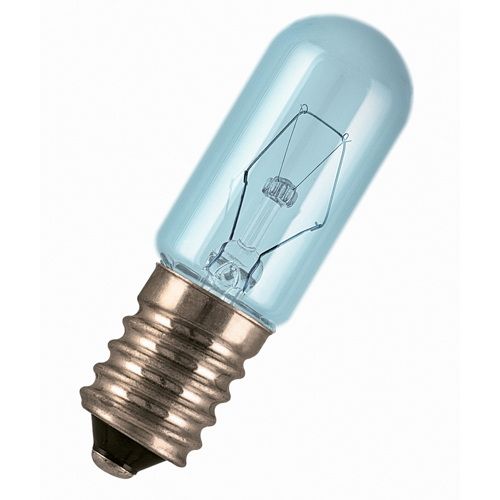 Ampoule incandescent tube frigo E14 15W blanc chaud