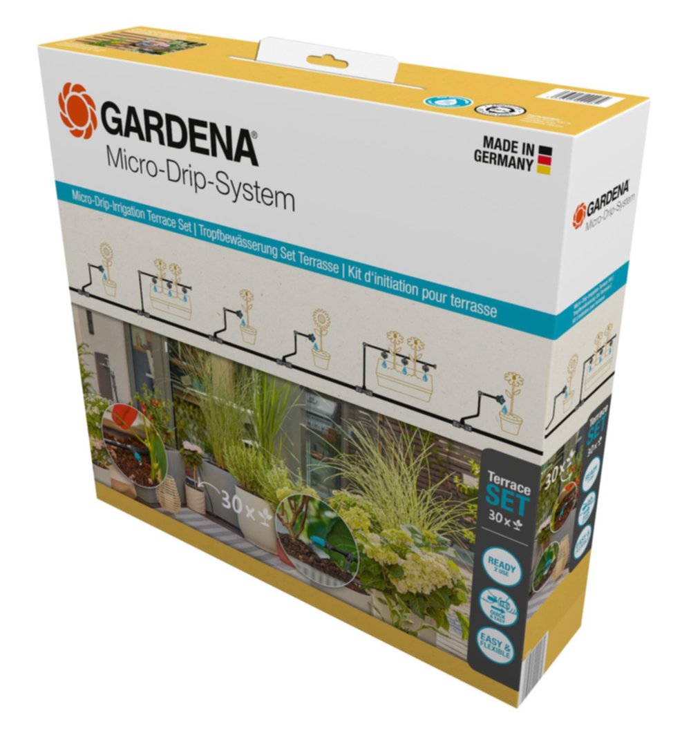 Kit d'initiation pour terrasse jusqu'à 30 plantes - GARDENA