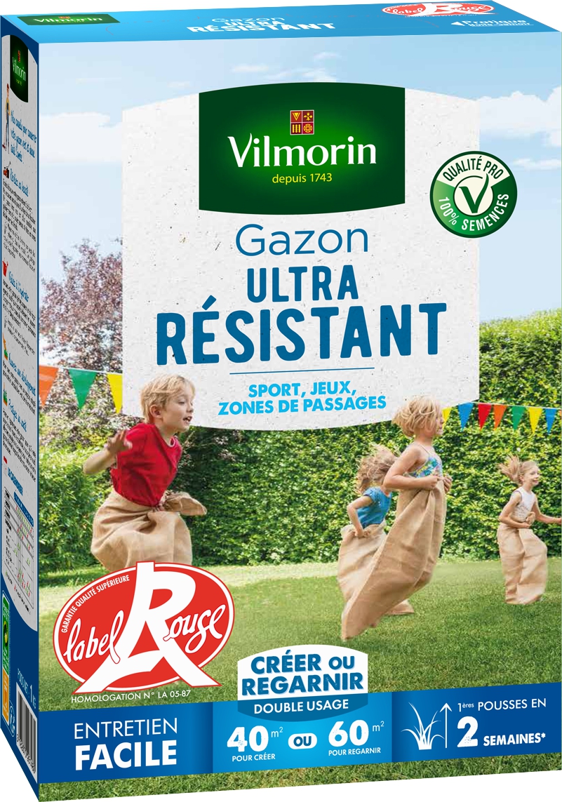 Gazon Ultra Résistant 1kg Label rouge
