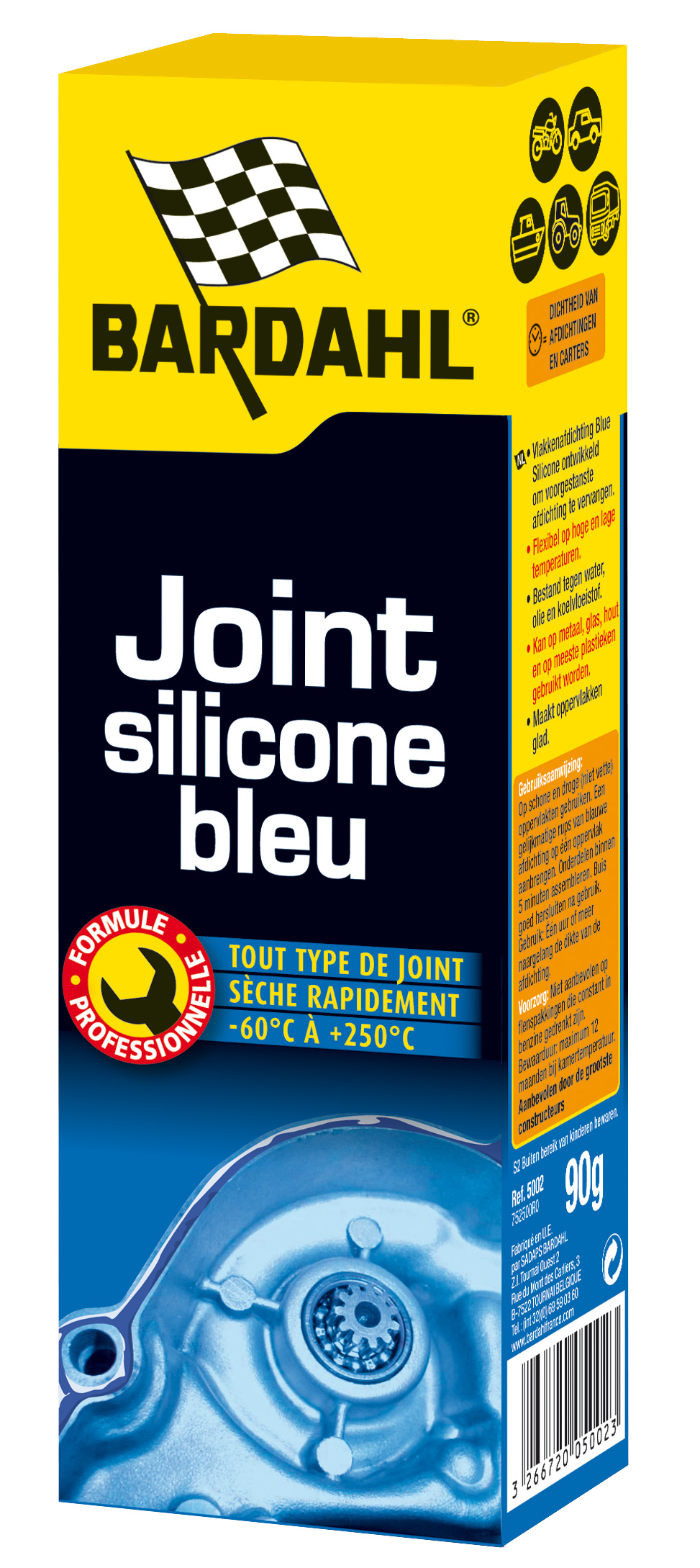 joint silicone bleu - BARDAHL