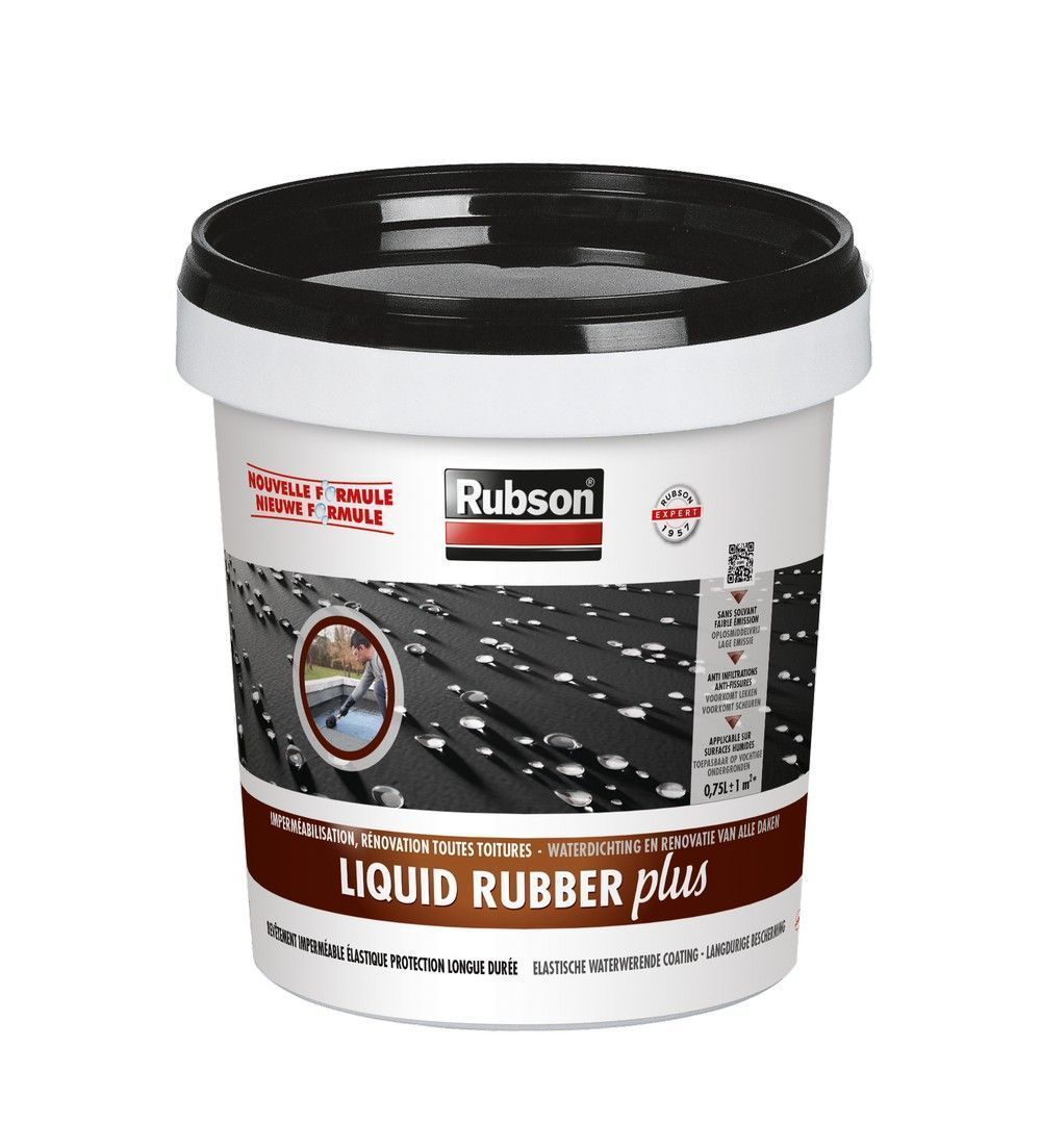 Liquid Rubber Plus - noir - 0.75L - RUBSON