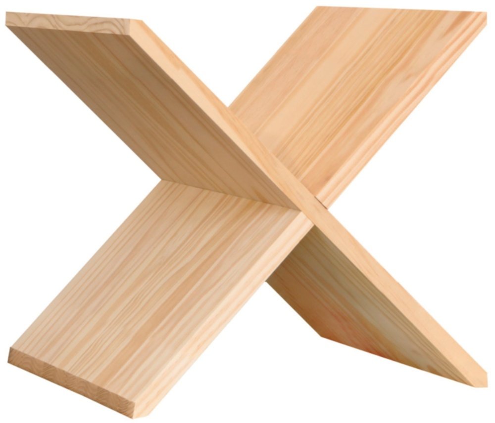 Croix diagonale pour Cube de rangement Kubik Pin brut 46x46x29cm