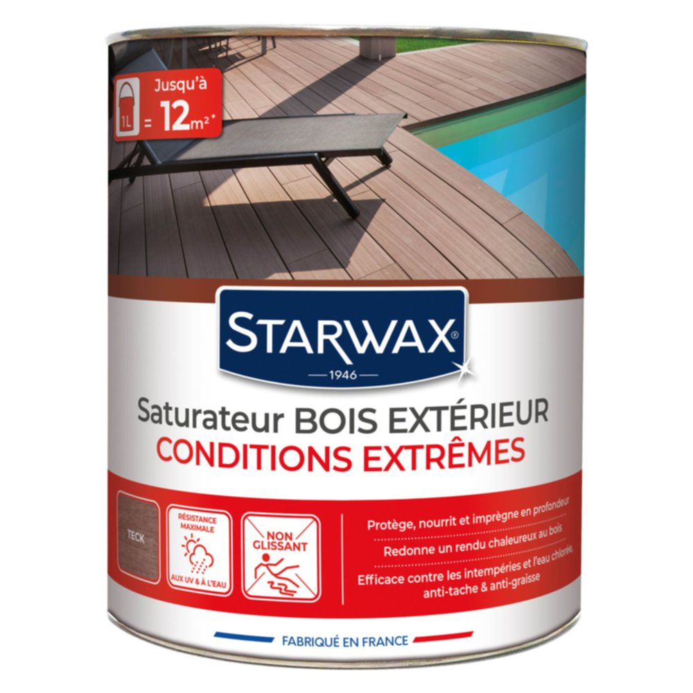 Saturateur Haute Protection pour terrasse en teck - STARWAX