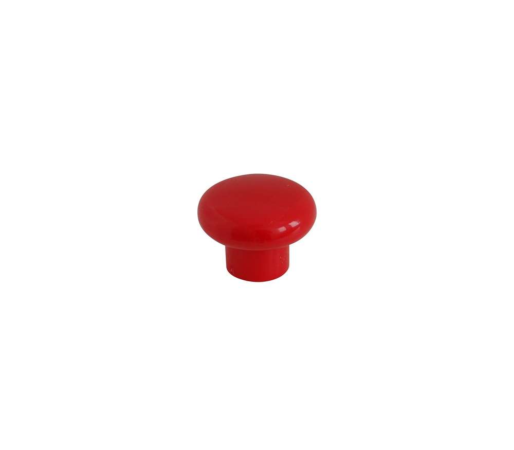 Bouton meuble enfant Plastique Rouge ø33mm h25mm - B BEAUTY