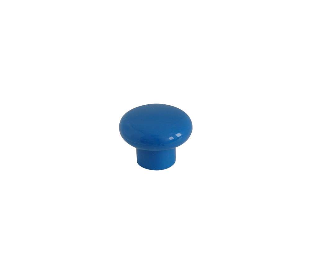 Bouton meuble enfant Plastique Bleu ø33mm h25mm - B BEAUTY