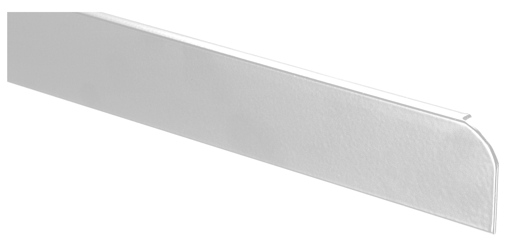 Profil alu blanc finition bordure rayon 6/8mm - 38mm - NORDLINGER