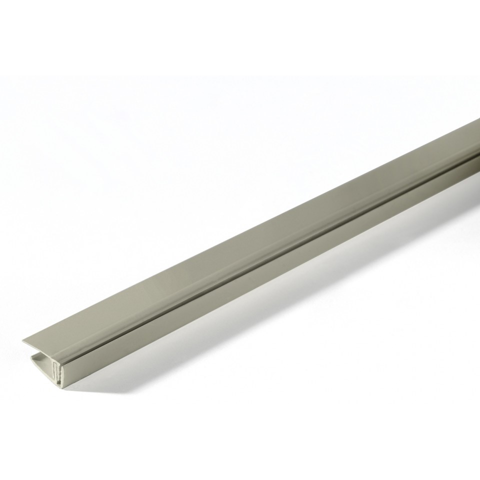 profil finition extrémité clippable 5/8mm incense grey - GROSFILLEX