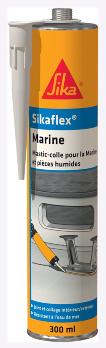 Mastic polyuréthane Marine et pièces humides noir 300ml - SIKAFLEX