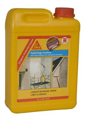 Protection hydrofuge pour façade Sikagard incolore 2 L - SIKA