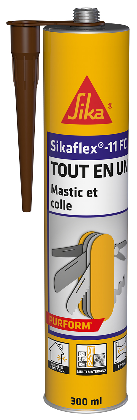 Mastic Colle Sikaflex® 11FC Purform 380g Marron - SIKA
