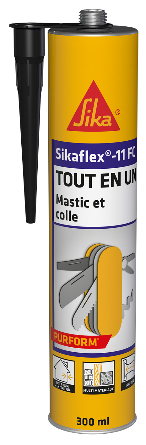 Mastic Colle Tout en Un Sikaflex® 11 FC 300ml Noir - SIKA