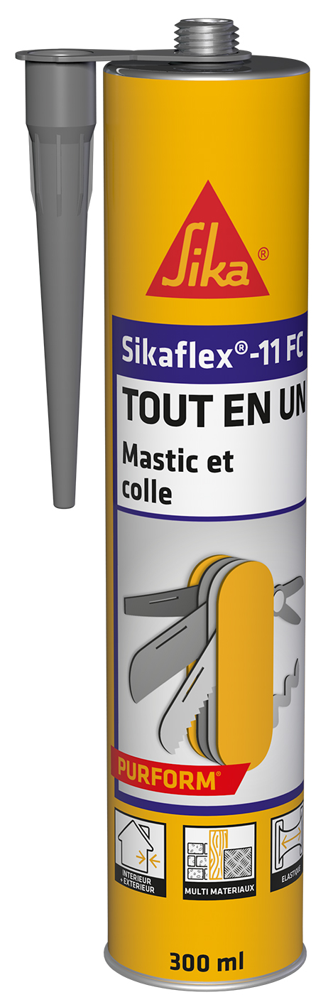 Mastic Colle Tout en Un Sikaflex® 11 FC 300ml Gris - SIKA