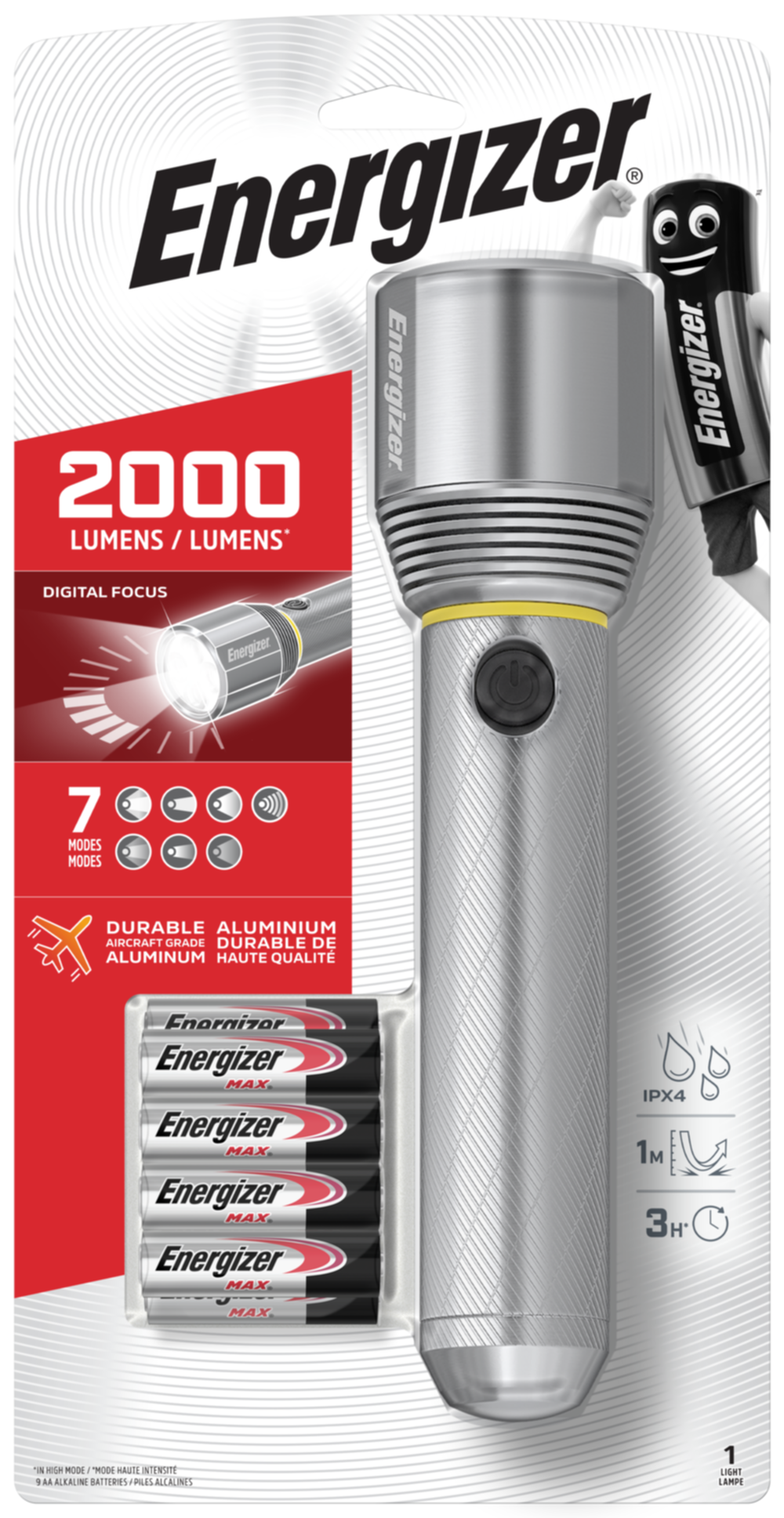 Lampe torche aluminium 2000lm - ENERGIZER