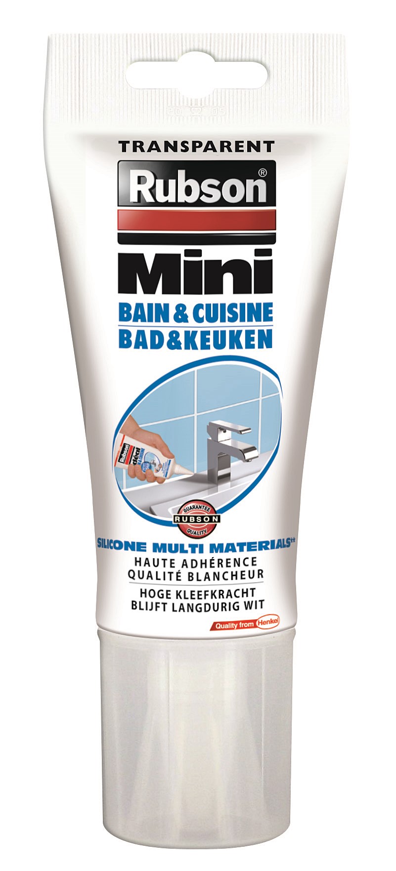 Mastic Transparent multimatériaux Bain&Cuisine 150ml - RUBSON