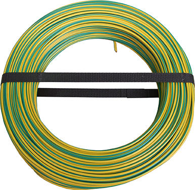 Câble électrique HO7VU 1,5mm² vert/Jaune (vendu au m) - ELECTRALINE