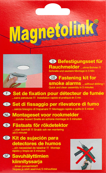 Support de fixation pour détecteur de fumée Magnétolink