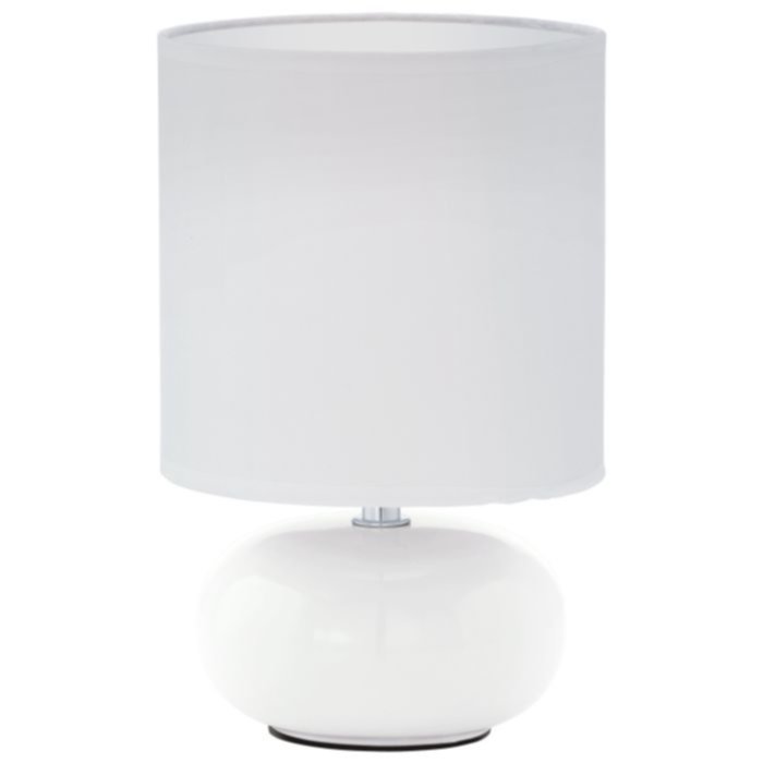 Lampe de table Trondio Ø15 x H27 cm blanc céramique E14 1 x 40W - EGLO