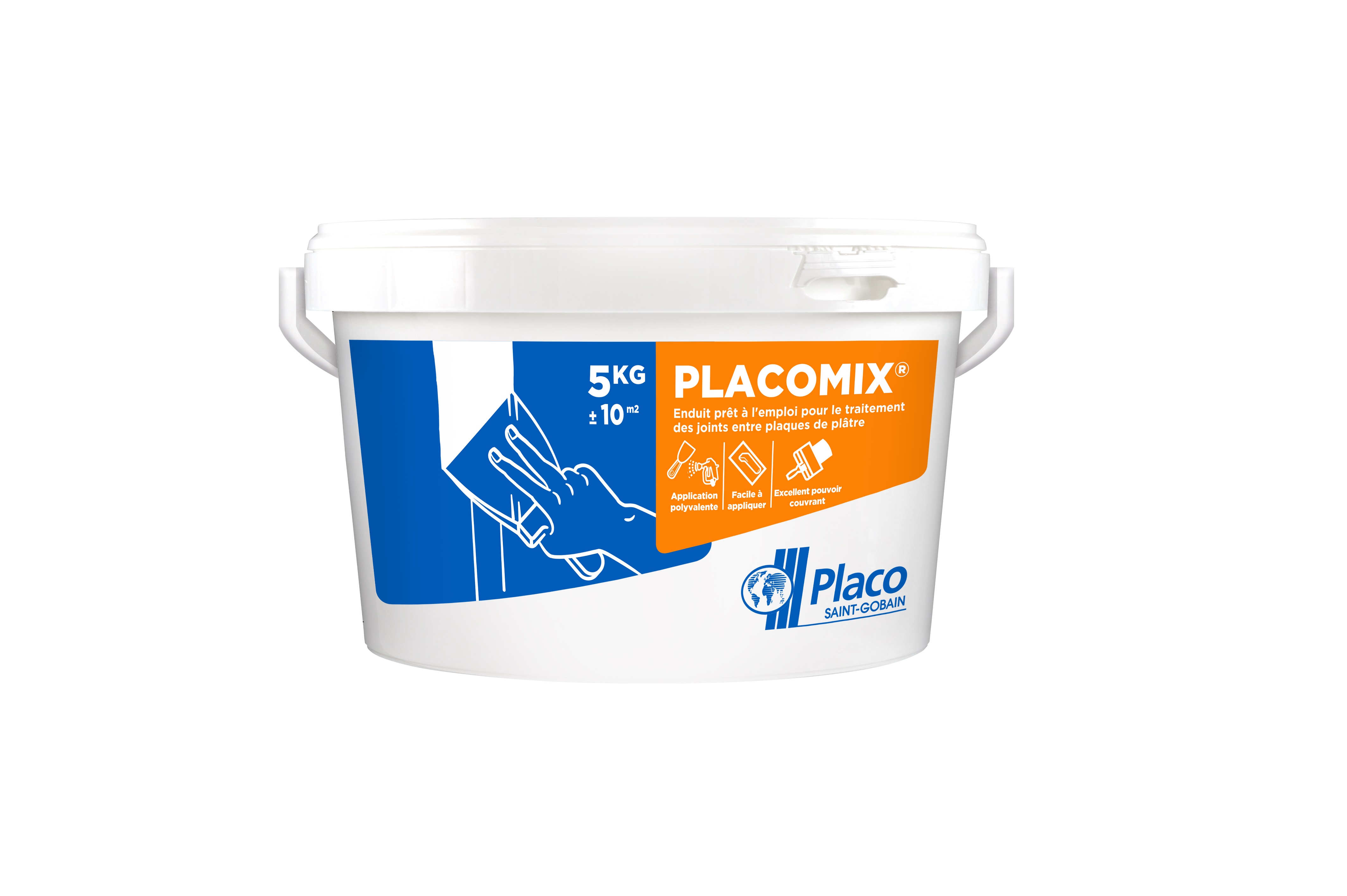 Enduit joint Placomix® 5kg prêt à l'emploi - PLACO®