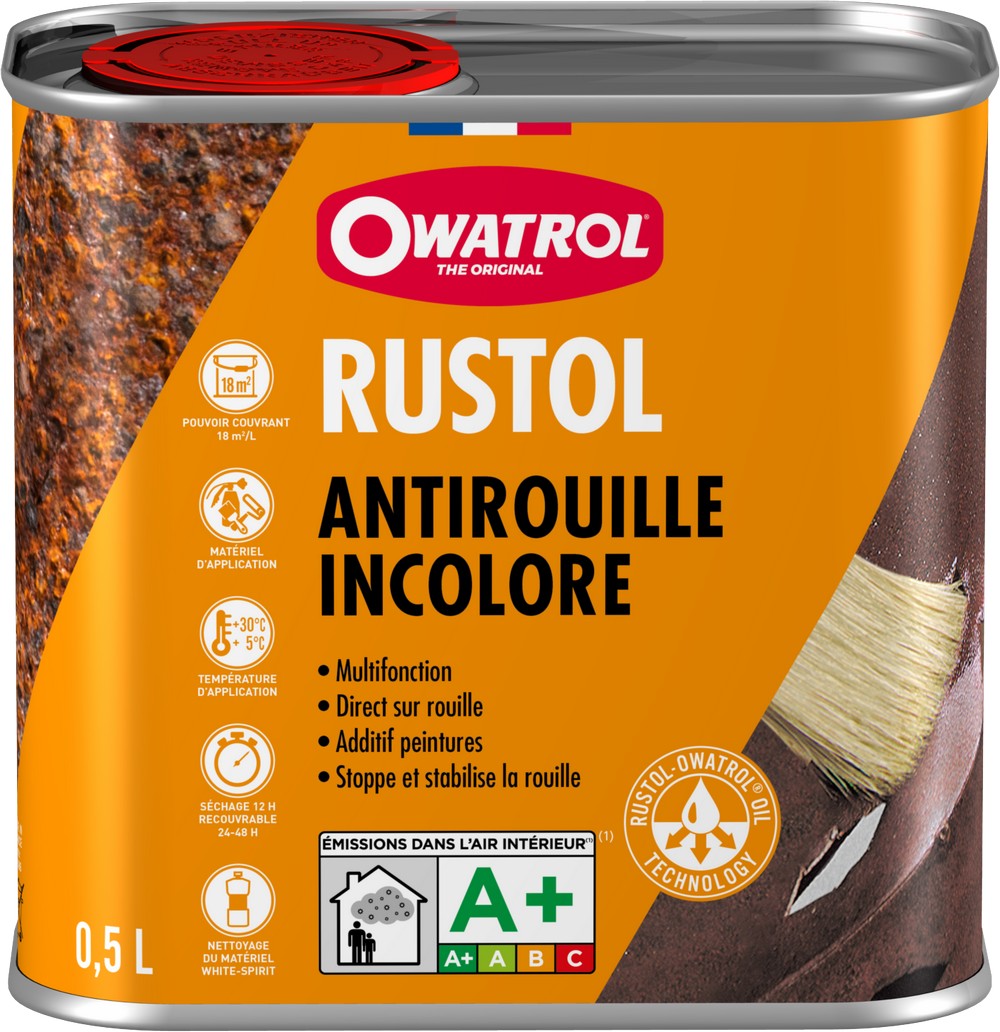 Peinture Anti-rouille Rustol-Owatrol 0,5L