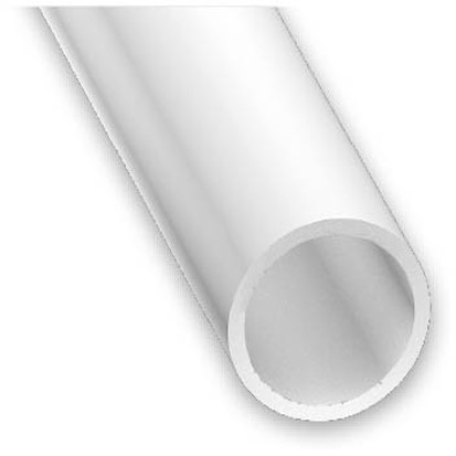 Tube Rond PVC ∅10x1,2mm 1m Blanc