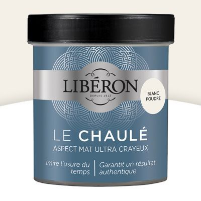 Peinture boiseries intérieur - LIBERON Le Chaulé blanc poudré mat 0,5L