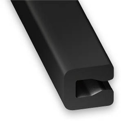 Profilé U PVC noir 4x7mm L.1m - CQFD