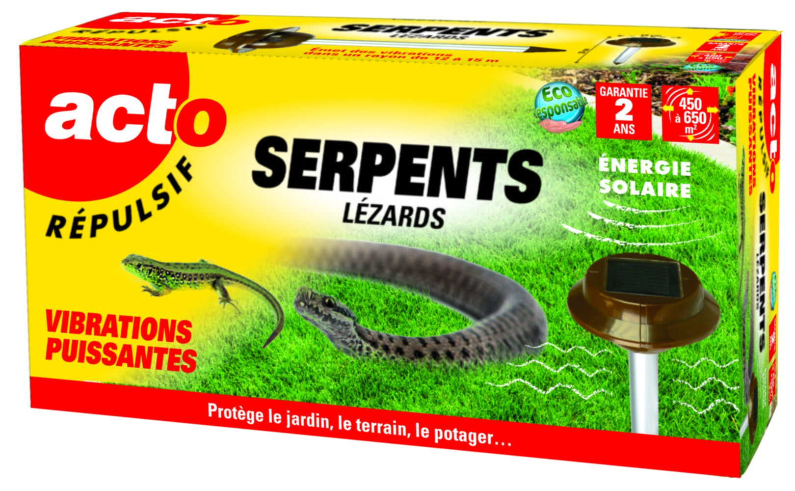Répulsif Vibrations Serpents Lézards
