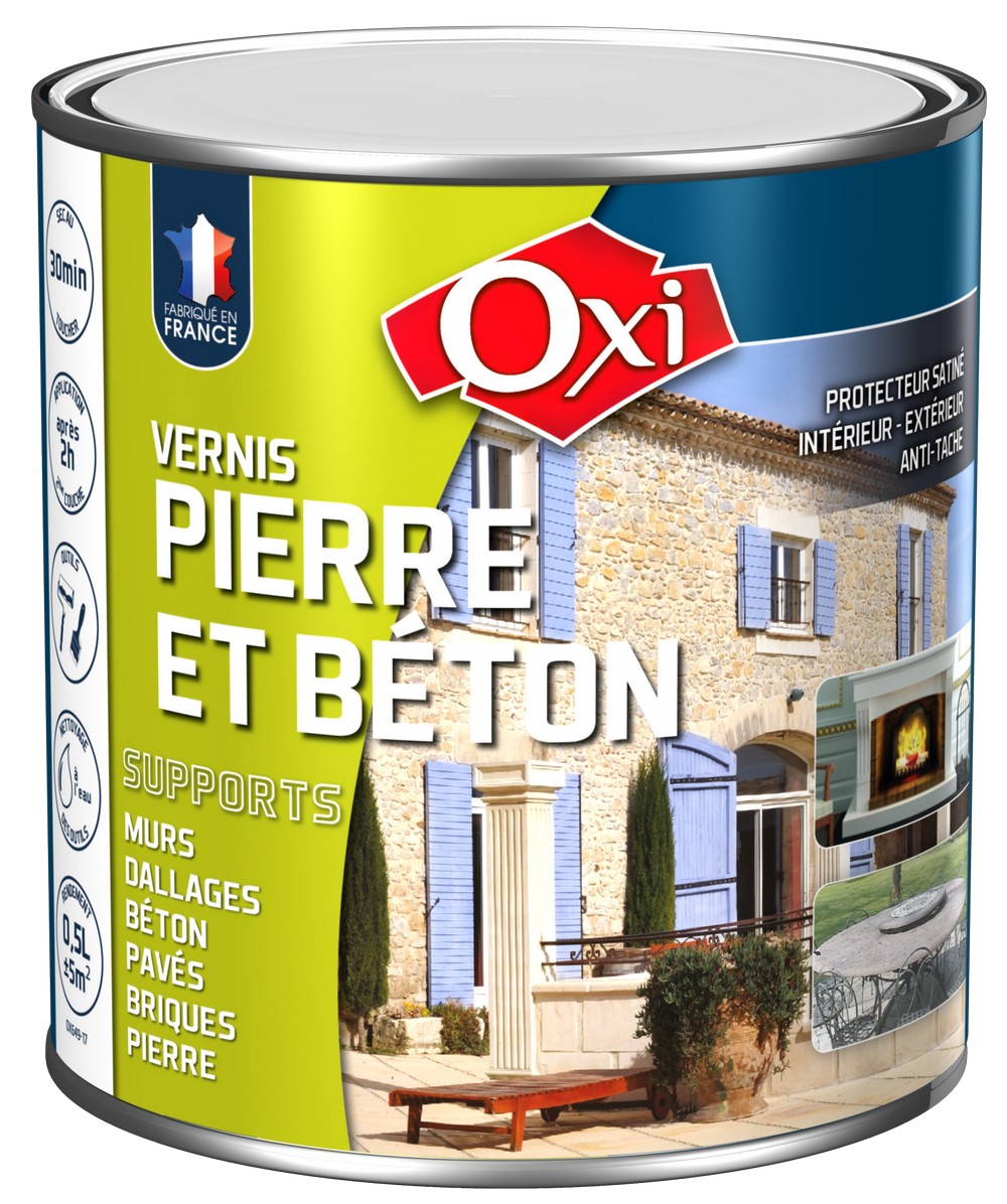 Vernis spécial Pierre et Béton 0,5L - OXI