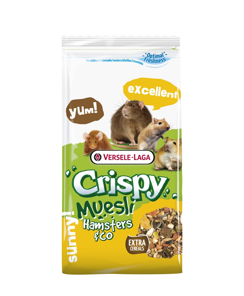 Alimentation rongeurs Muesli Hamsters & Co 1kg - CRISPY