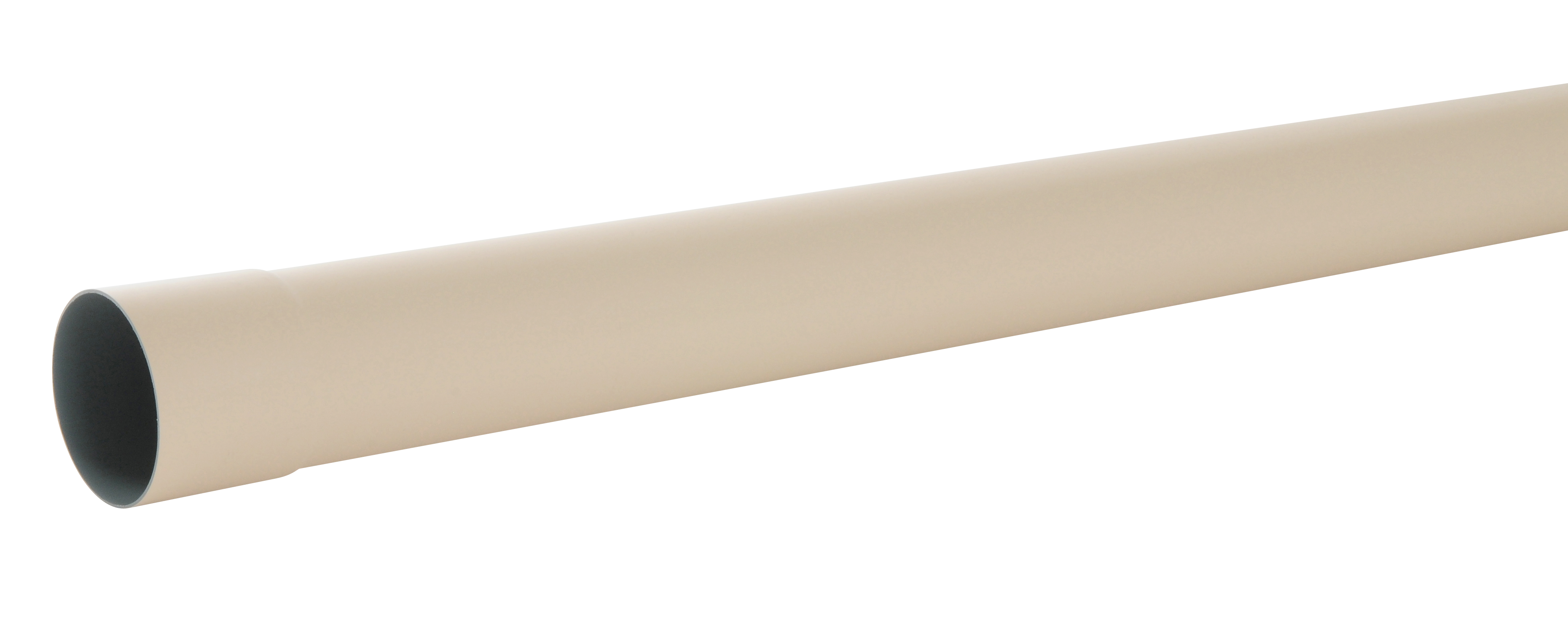 Tube de descente PVC 4m sable développé 25cm TDL80S - GIRPI