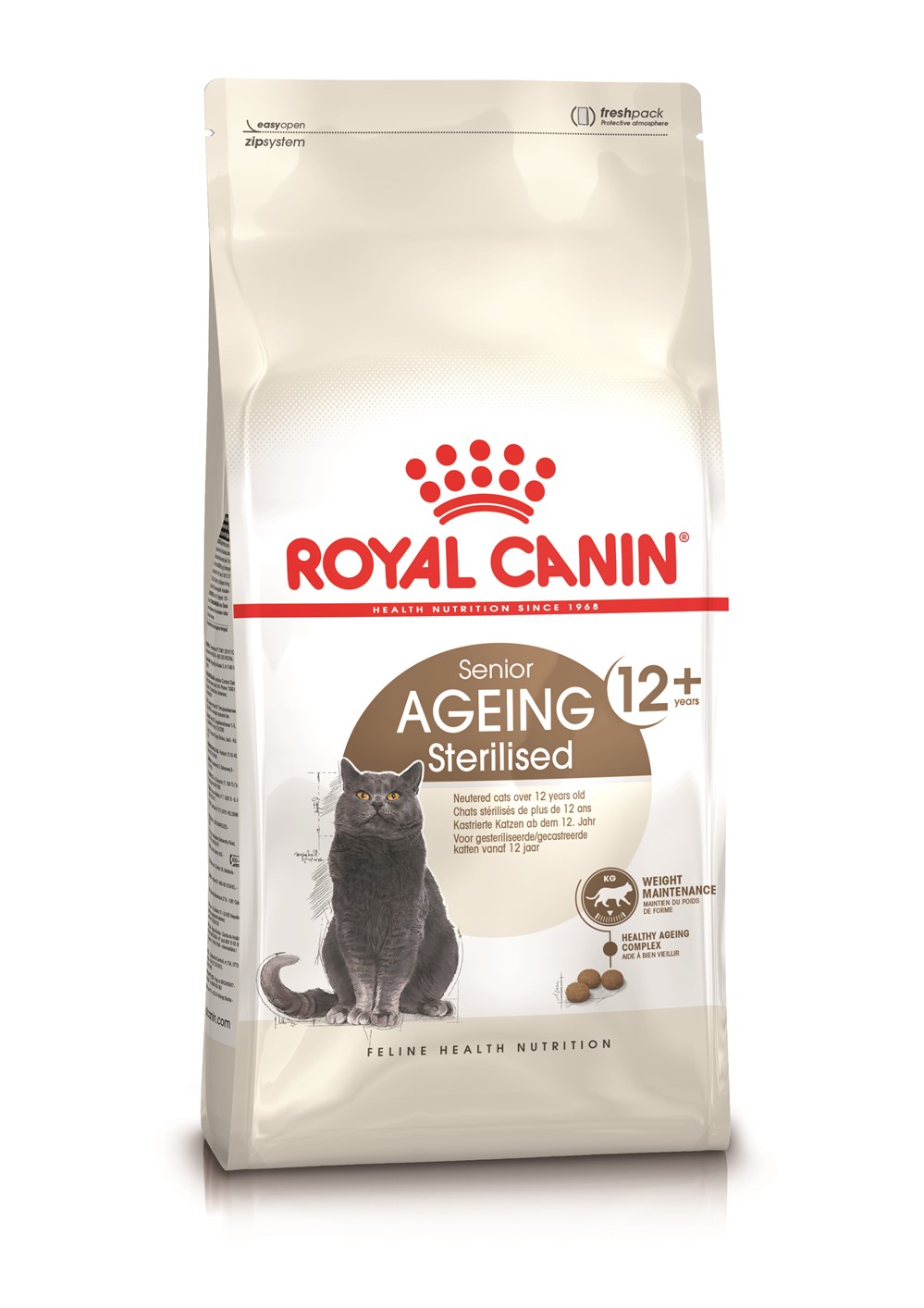 Croquette Chat Ageing Sterilised 12+ 2kg - ROYAL CANIN