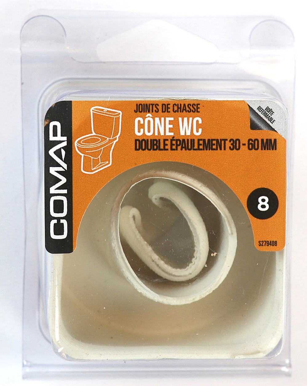 Cône W.C. double épaulement 30-60 mm - COMAP