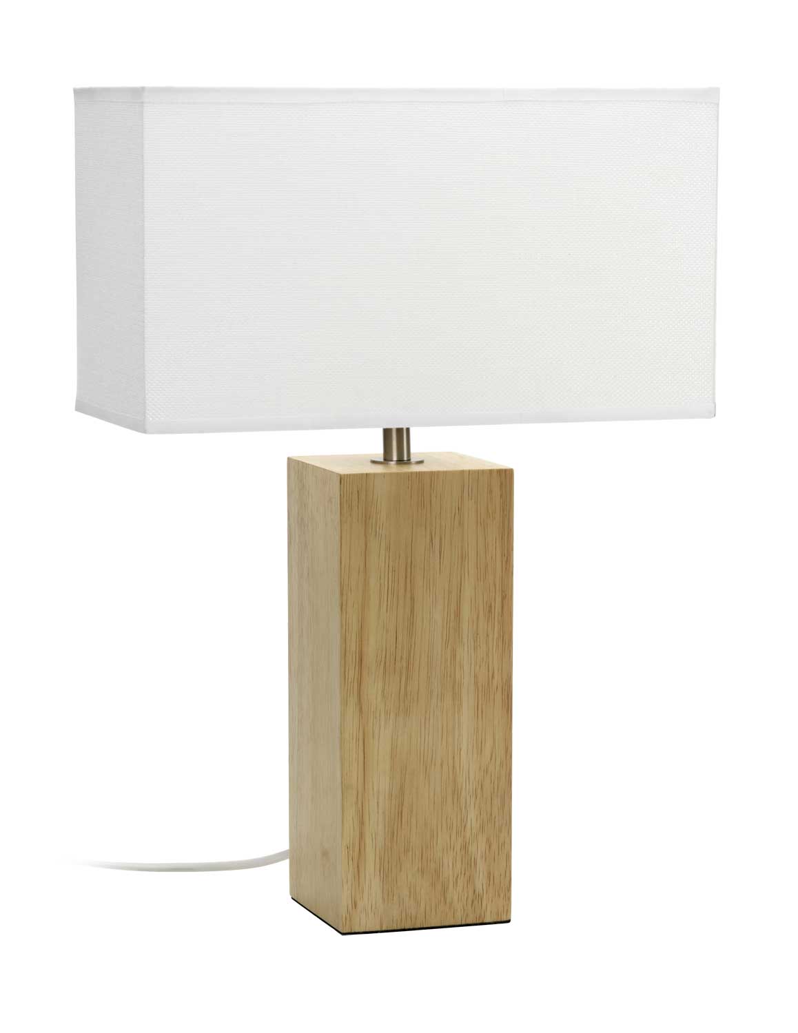 Lampe Cubic naturel/blanc l32 h46