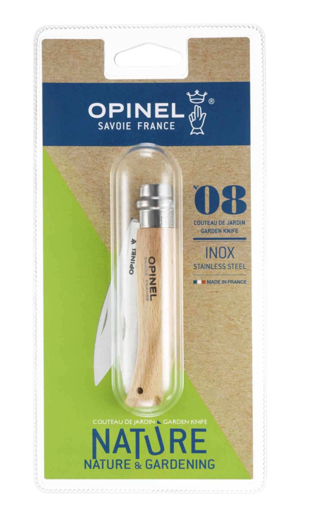 Couteau de jardin N8 - lame inox - OPINEL