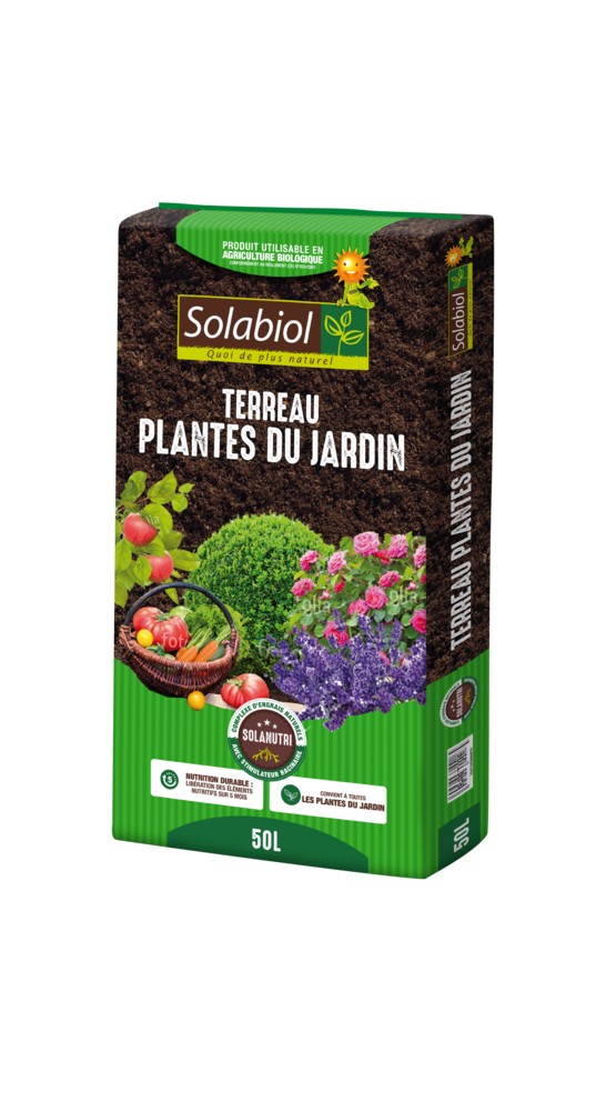 Terreau Plantes du Jardin 50L - SOLABIOL