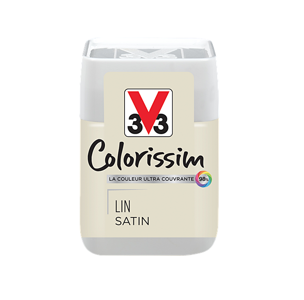 Testeur de peinture multisupport Colorissim lin satin 75ml - V33