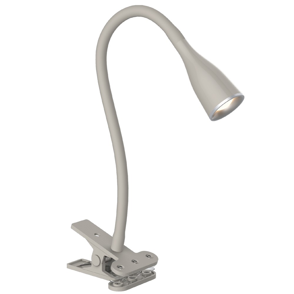 Lampe Pince Stella LED 4,5W 320lm Gris - INVENTIV