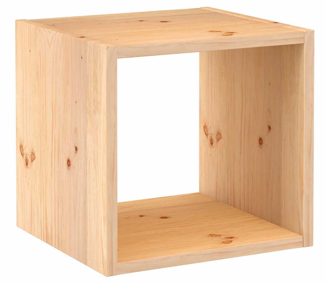Etagère Cube Dinamic Pin Massif 36,2x36,2x33cm