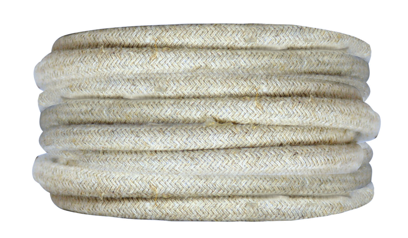 Câble tissu lin 3m - TIBELEC 