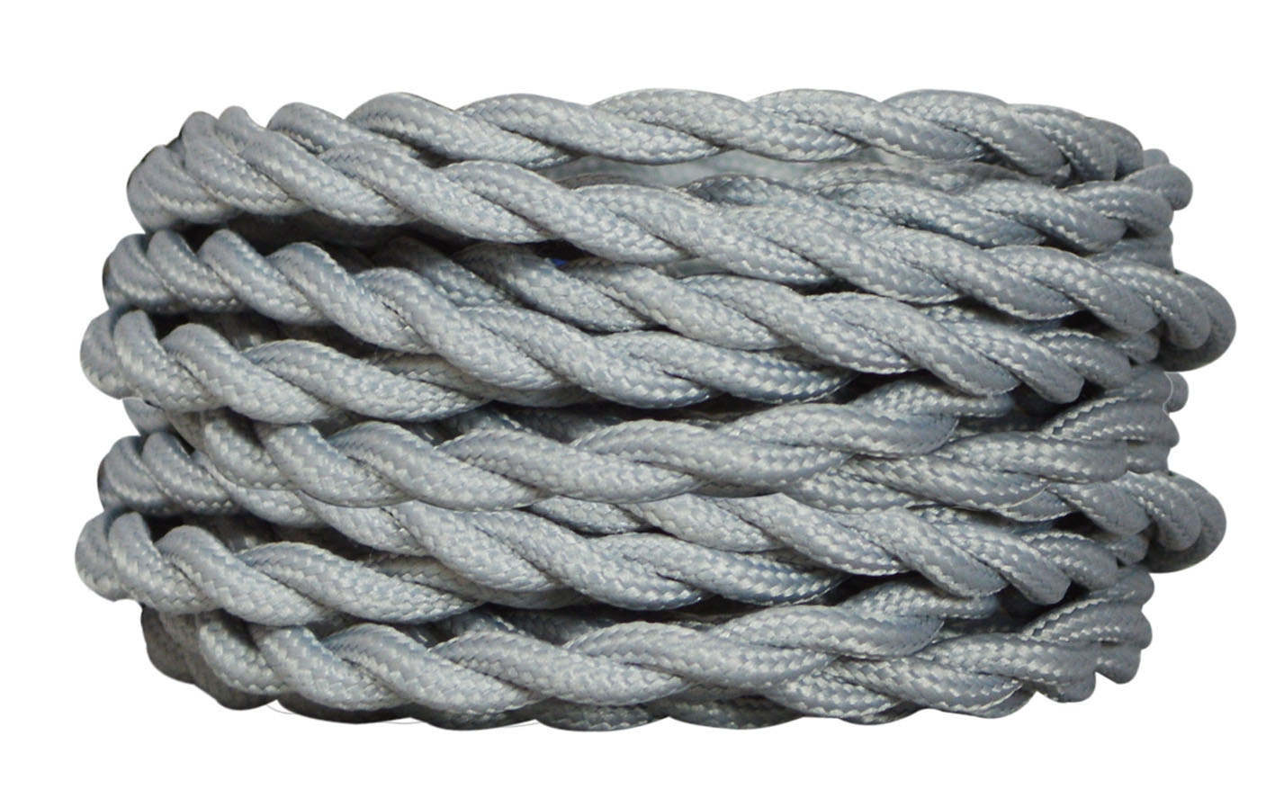 2 câbles tissu torsadés gris 3m - TIBELEC